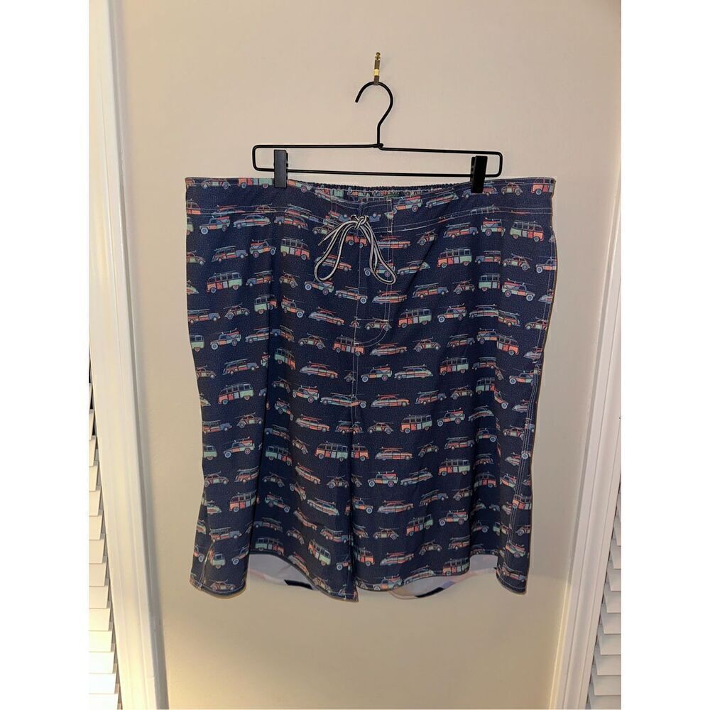 RARE Masters X Peter Millar Men's Swim Trunks 2XL Beach Cars